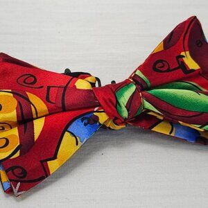 J. Garcia Jerry Garcia Vintage Bowtie "Merry Christmas Ornaments" Silk